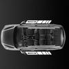 2PCS LED HD Angel Wing Car Projector Welcome Lights Carpet Lamps Rearview Mirror Atmosphere Light For Mercedes Benz AMG Emblem