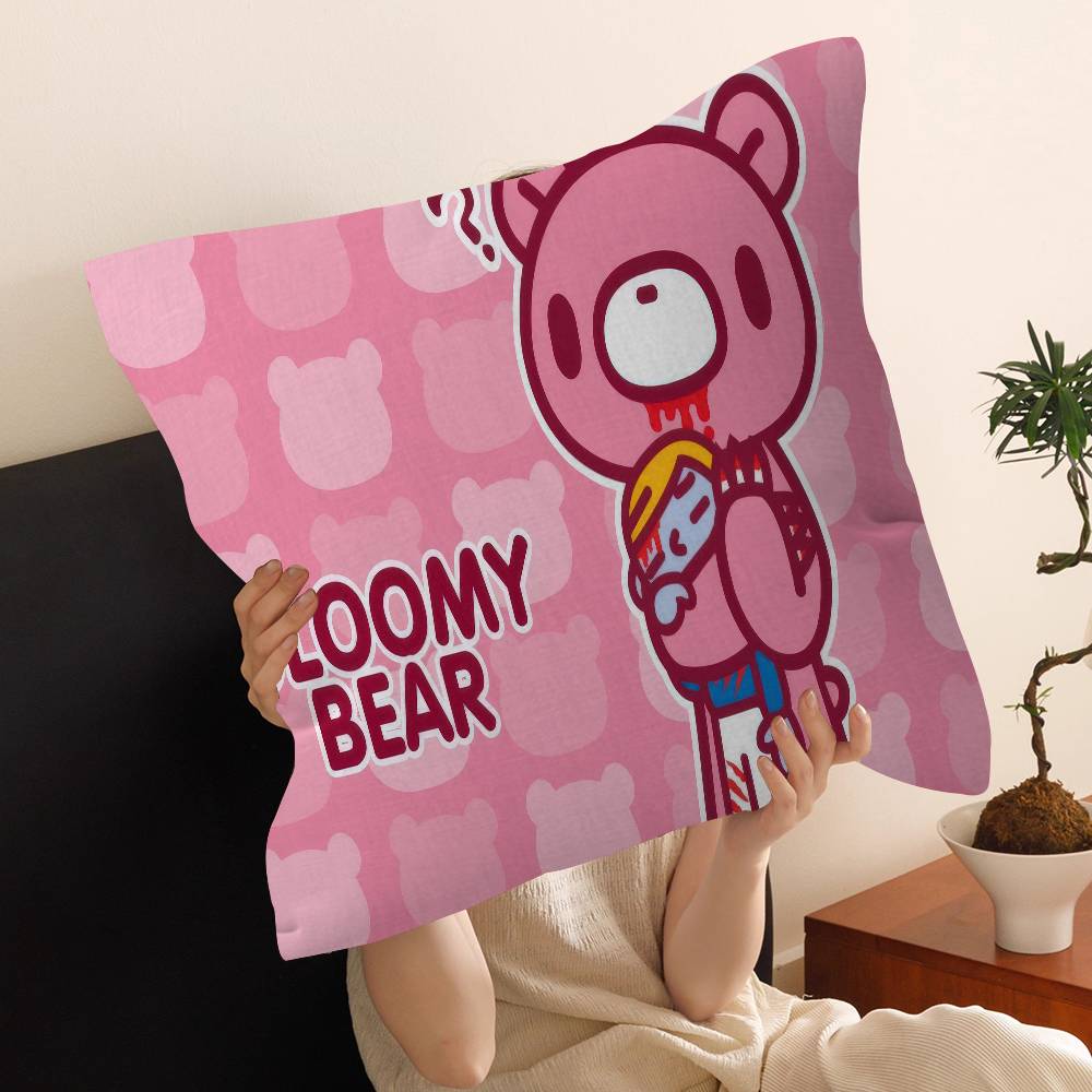 G-Gloomy B-Bear Cartoon Personalized Pillow Dust Cover Bedroom Kids Party Decoration Pillowcase Birthday Children Gift