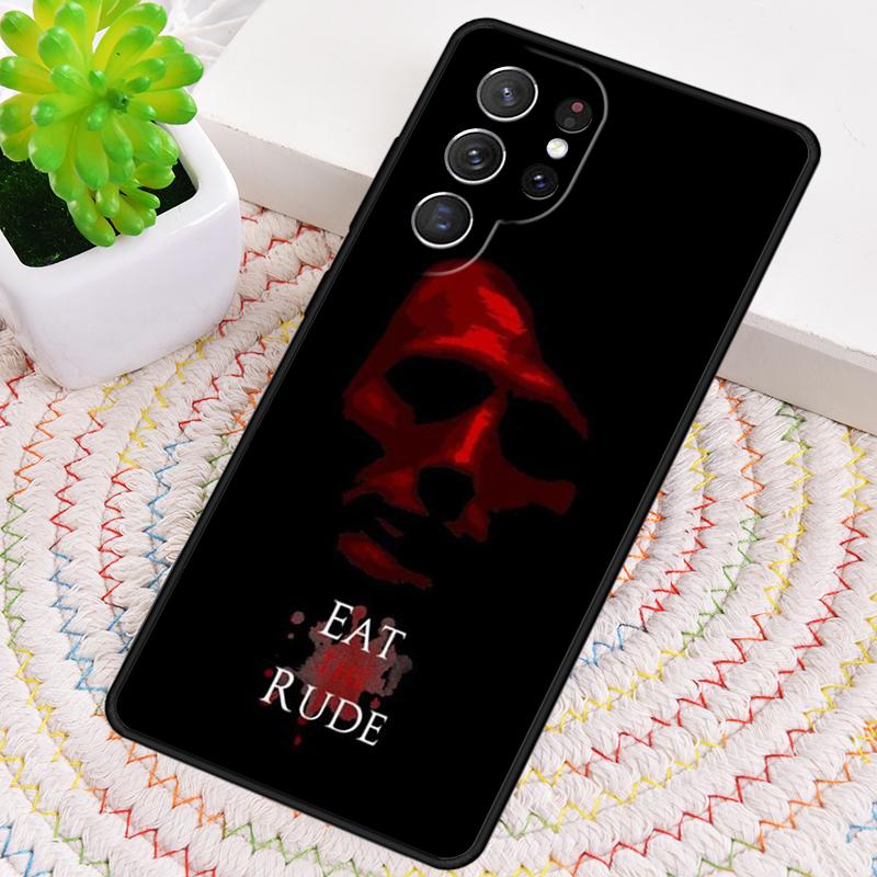 

Hannibal Eat The Rude soft Silicone Phone Case For Samsung Galaxy note 10 pro S26 S25 S24 S23 S22 S21 Plus S25Ultra Capa Cover Galaxy S21+ 5G