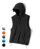 Trillion Division Nylon Hooded Zip-Up Vest (Black)