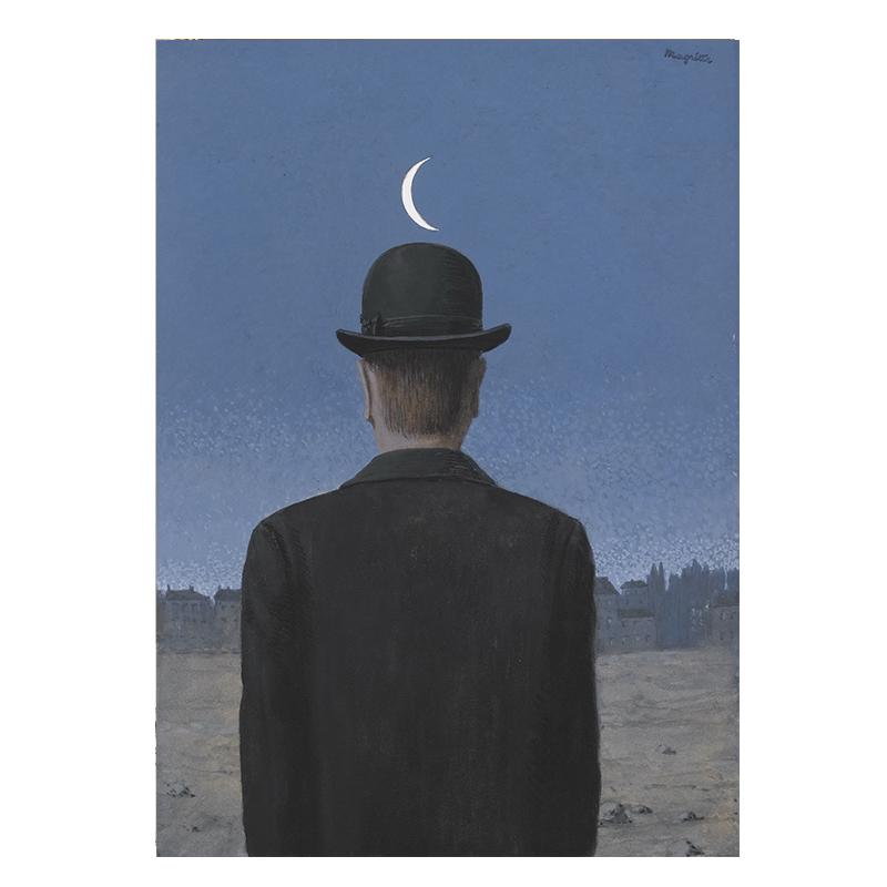 Rene Magritte Combinație exclusivă de ușoare, lux, serie vintage, imprimare pe pânză, afiș, tablou de perete pentru decorarea interioară