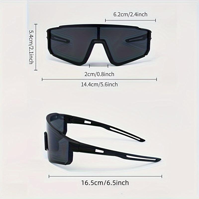 Women'S Large Frame Sports Fashion Glasses with Metal Hinge UV400 Protection Stylish Wrap-Around Design for Casual Wear