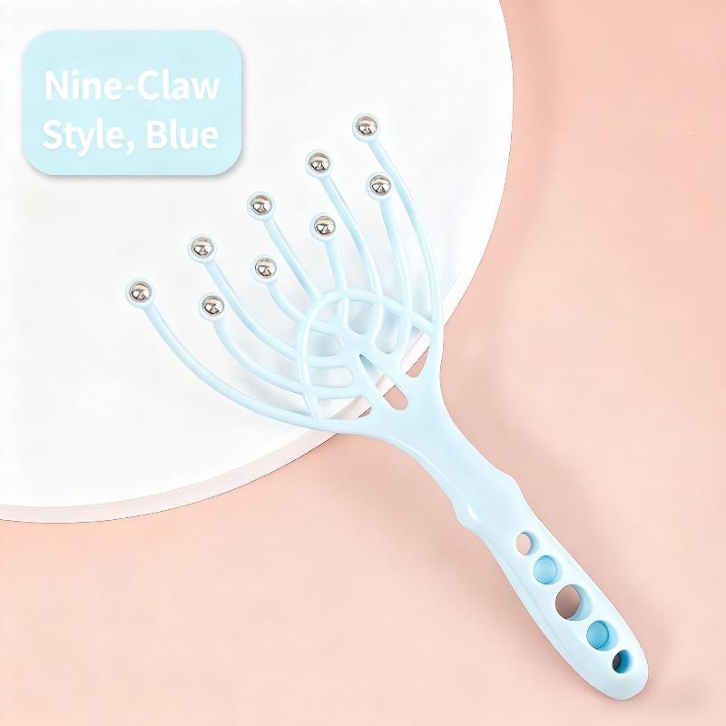 9 Claws Scalp Massager, Handheld Head Massage Tool for Hair Care & Stress Relief, Home Office SPA Gift
