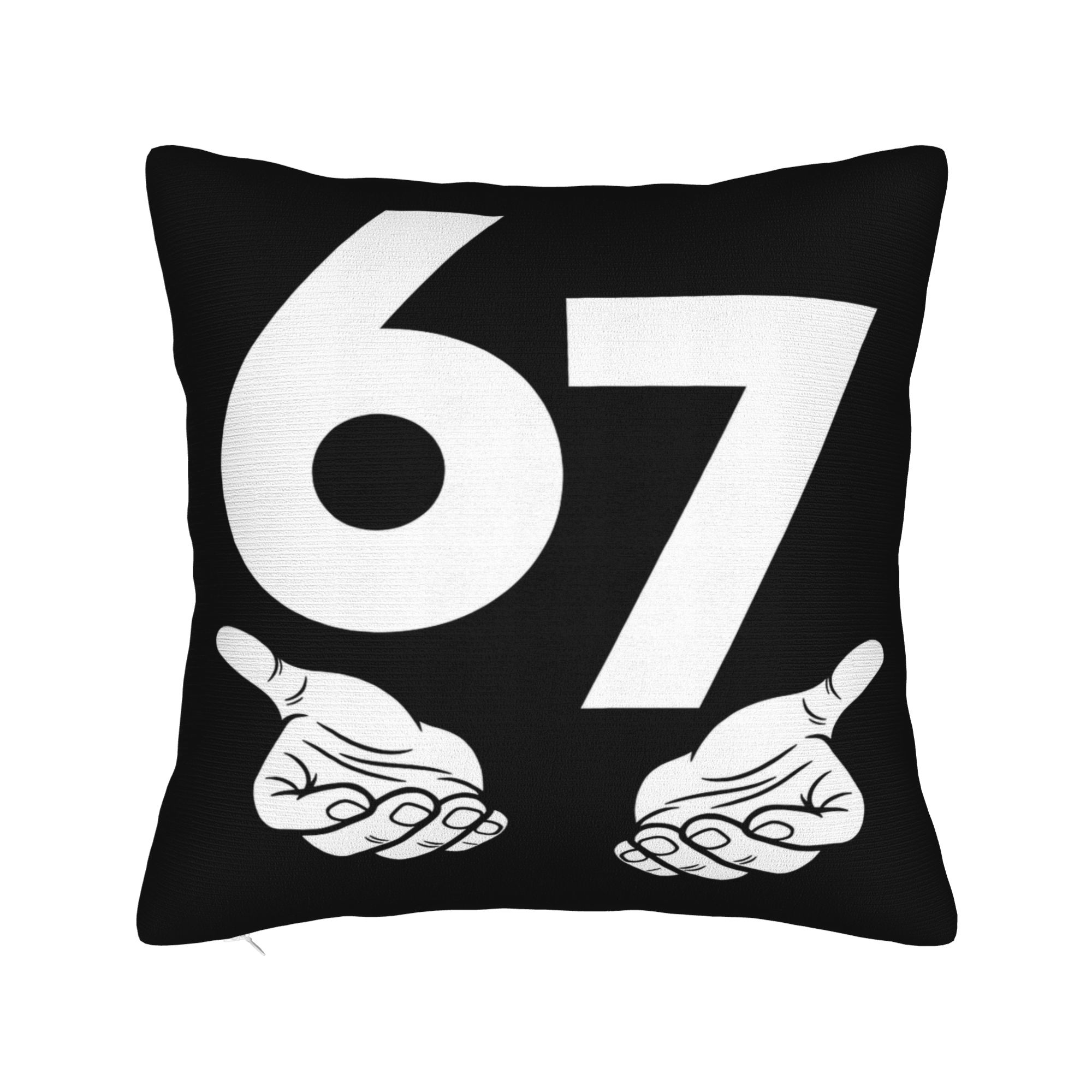 

Наволочка 67 Шість Сім Смішний Мем Модна Наволочка Для Крісла Дивана Домашній Декор Наволочки 16x16Inch