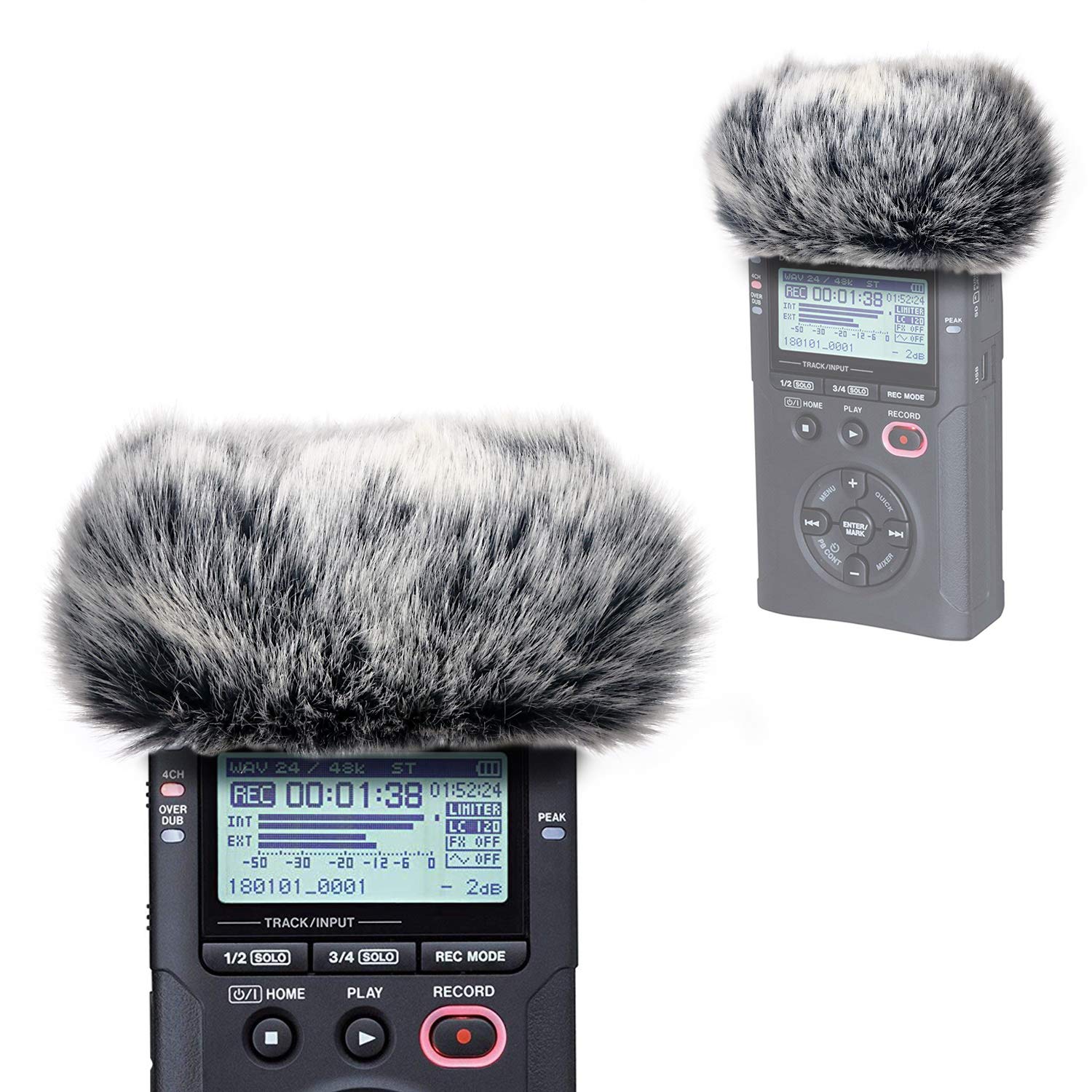 

YOUSHARES DR40X Windscreen Muff Tascam DR-40X DR-40 Portable Recorder DR40 Mic Deadcat Windshield Artificial Fur Windscreen