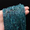 1 Strand Natural Stone Beads Long Cylindrical Crystal Quartz Agate Loose Spacer Beads for Jewelry Making DIY Necklace Bracelet Accessories 7x13 Mm