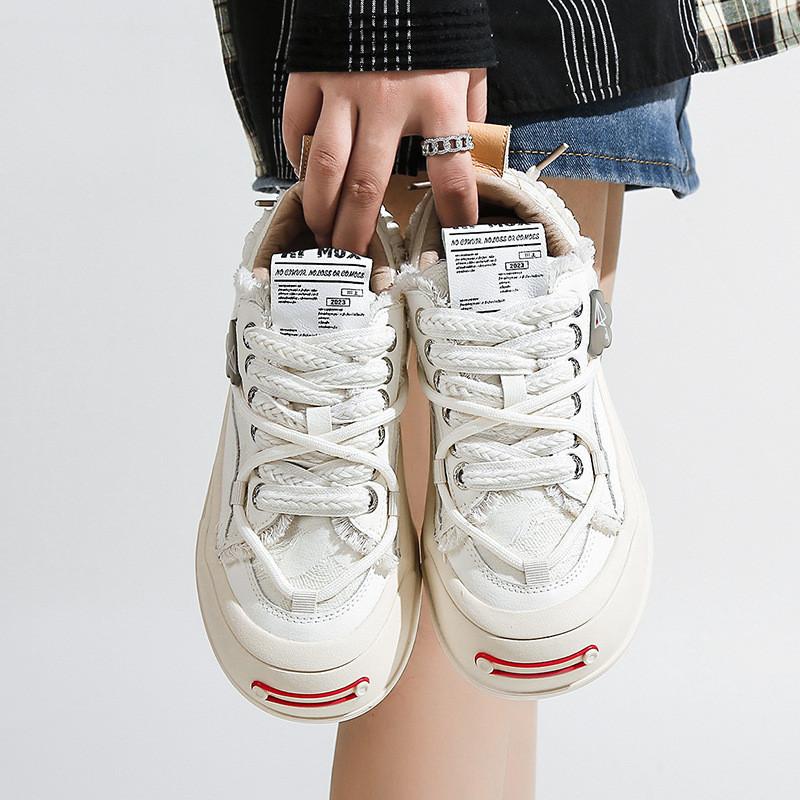 Little white shoes women's 2025 new spring and autumn sports shoes casual flats children ins trendy versatile student board shoes