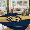 Portsmouth FC Design Crystal Velvet Rug Soft Decorative Mat for Bedroom Entrance