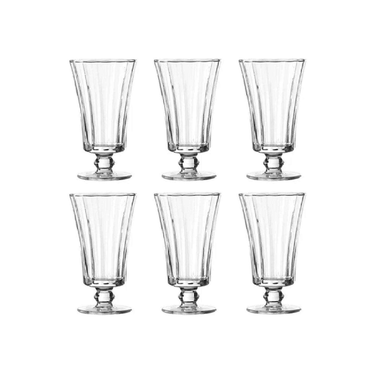 

Склянка для води Diamond Coffee Water with Luster 120 куб.см 6 штук Fma412033 чистий