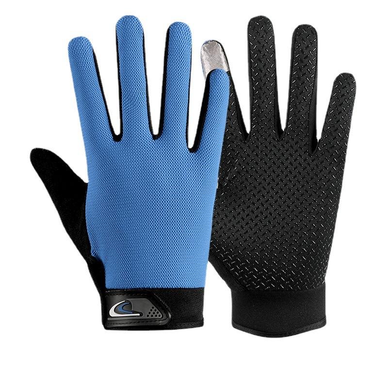 Full Fingers for Spring and Summer Thin Outdoor Sports Mountaineering Breathable Non Slip Touch Screen Driving and Riding A Bicycle