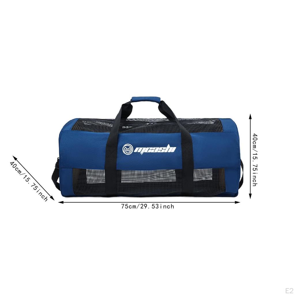 Mesh Diving Duffle Bag Scuba Gear Convenient with Zipper Storage Handbag for Underwater