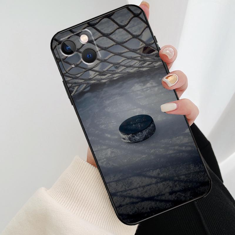 Hockey Sport Phone Case For iPhone 17 Pro Max 14 13 12 11 15 16 Pro Max mini 15 16 Plus 16e 17 Air Cover