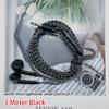 1Pcs 2m/3m Cable Length Wired Headset Black White Anchor Bass Earplugs Monitoring Recording 3.5mm Computer Game Live Headphone