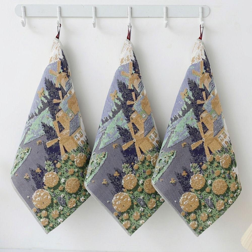 Quick Dry Kitchen Towel 4 Layer Cotton Gauze Pure Cotton Dish Cloth Tea Towel  Home Restaurant