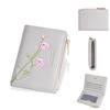 Ladies Wallet With Stitching Embroidery Pu Fabric Multiple Card Slots And Antitheft Design