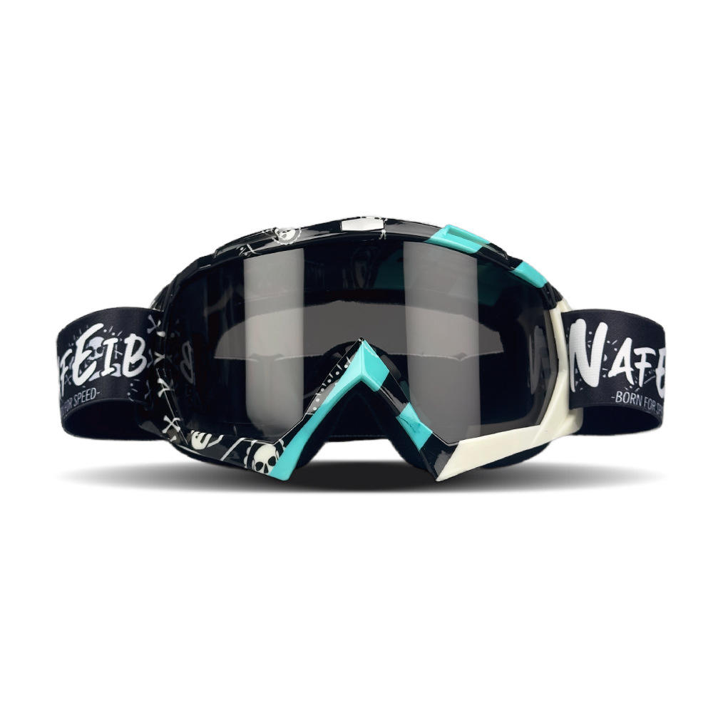2026 Vibrant Frame Design Motocross Goggles UV400 Lens  Lightweight Durable Adjustable Strap Outdoor Sports Riding Goggles