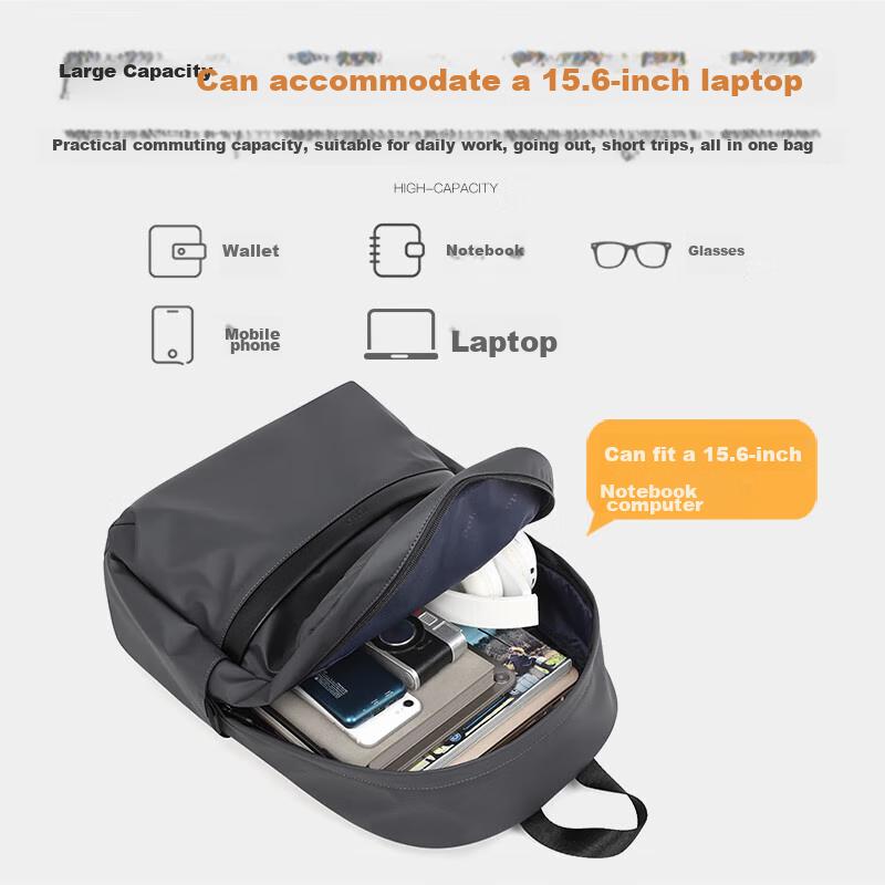 POLO Men\'s Backpack, Laptop Bag for 14/15.6-Inch Computers, College Student Bookbag, Business Travel Notebook Bag