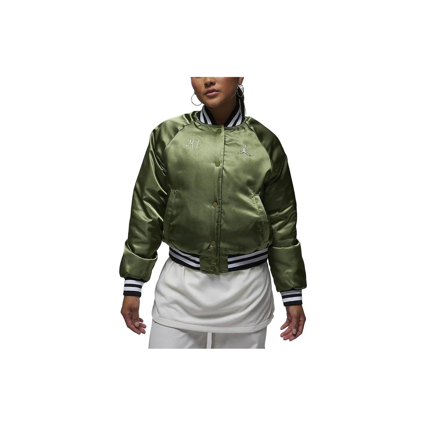 (WMNS) Air Jordan Varsity Jacket  Green  Women s FB5154-340 XS