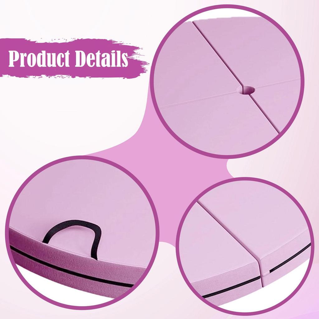 Pole Dance Mat Folding Versatile Portable Floor Protection Convenient Crash Mat Pole Padding Crash Pad for Indoor Outdoor