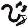 Cartoon Ohren Schwanz Set Maskerade Halloween Katzen Cosplay Party Kostüm Ohr Haarreif Kopfschmuck Lolita Accessoires