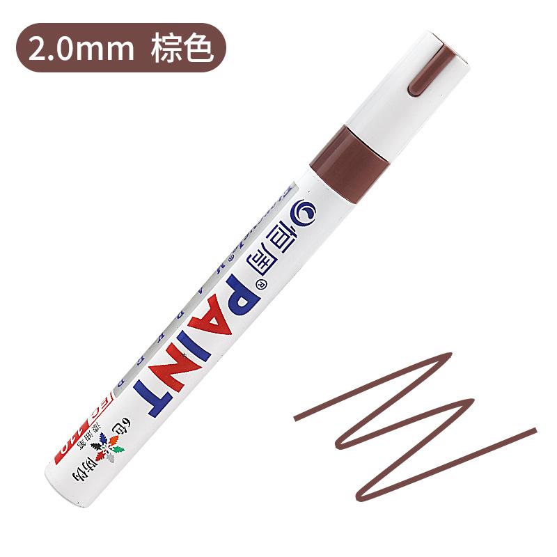 12Colors Waterproof Colorful Paint Marker Pens Permanent Paint Marker White Tire Tread Rubber Fabric Paint Metal
