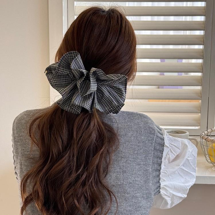 Very Large Hair Accessories for Girl Women Tie Band Scrunchie Korean Elastic Fascinators Elegant Vintage Popular  Adults New