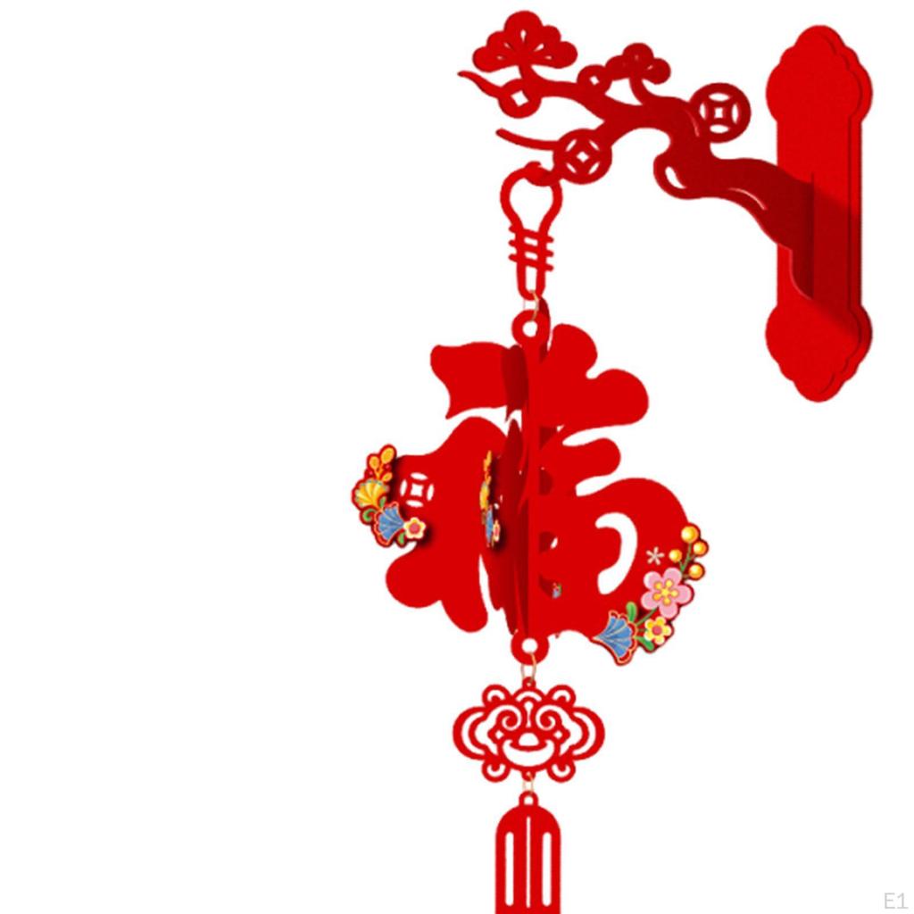 Chinese Year Hanging Decorations Traditional Red Horse Decoration for Celebration