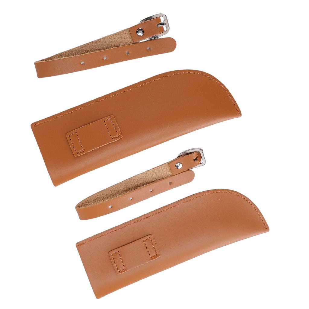 2PCS Equestrian Flag Holder with   Strap Buckle PU Leather Stirrup Flag Pole Carrier for Horse Training Riding Competition