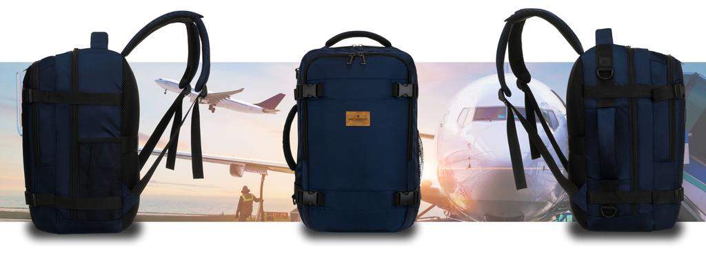 PTN BIELIK-6507 Marineblauer Reiserucksack