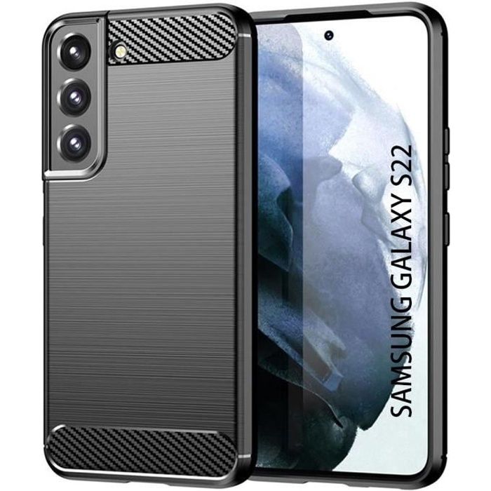 Coque de protection - PROSHOP - Samsung S22 - Silicone Anti Choc - Design élégant - Noir