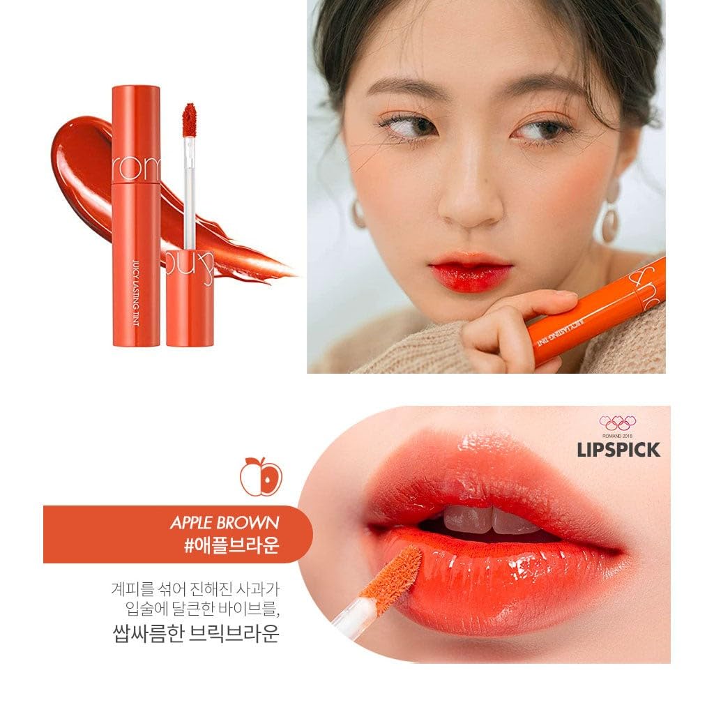 Juicy Lasting Tint Syrup Coating Lip Tint Apple Rom&nd (08 Brown)