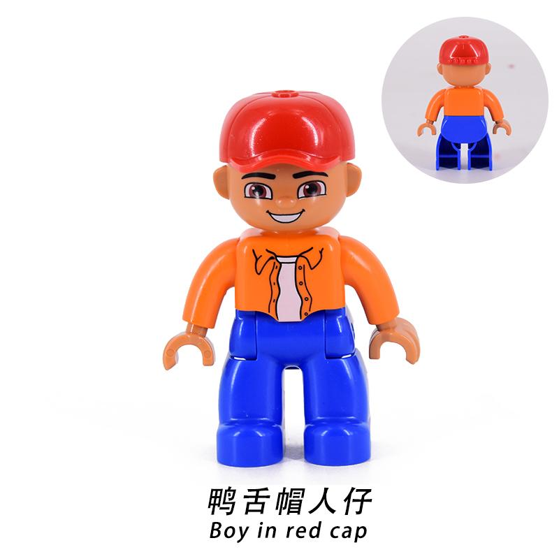 Figure Singole Pompieri Bambino Ladro Poliziotto Mamma Taglia Grande figure familiari Mattoncini mattoni Giocattoli per Bambini regali