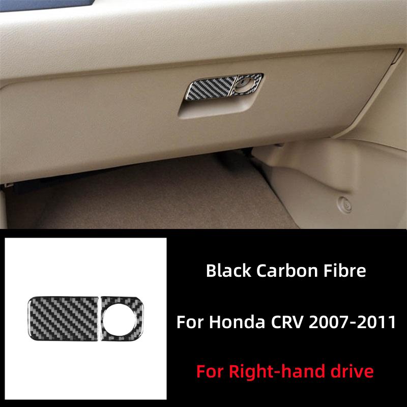 

For Honda CRV 2007 2008 2009 2010 2011 Accessories Carbon Fiber Interior Car Passenger Side Glove Box Storage Box Trim Cover