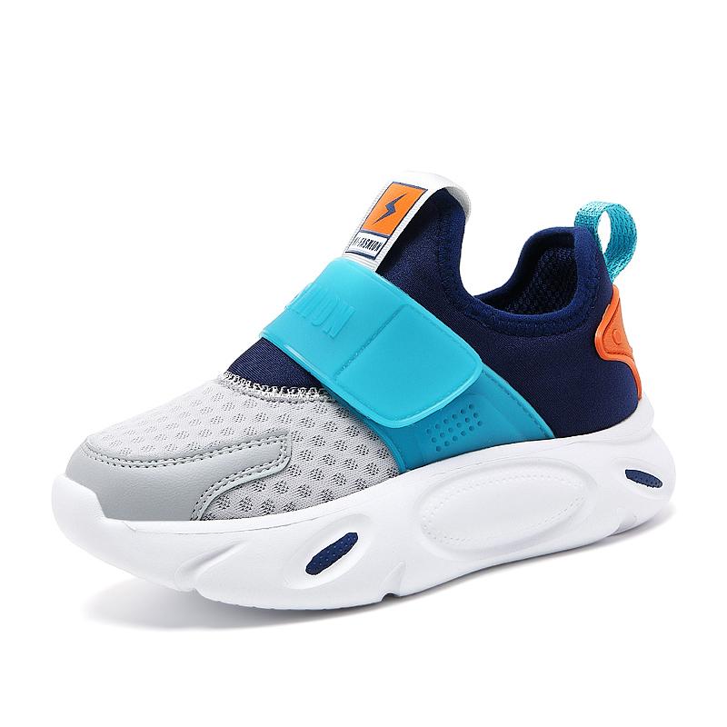 Boys' Shoes Summer New Style Children's Slip-on Mesh Shoes Breathable Mesh Girls Soft Bottom Sports Running Shoes