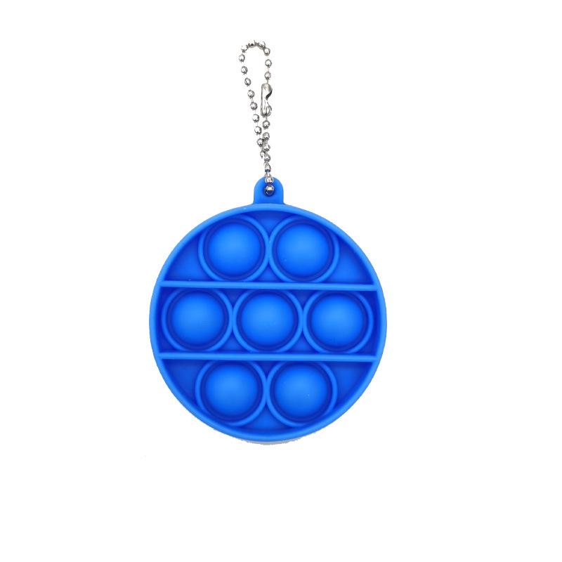 Colorful Silicone Keychain Bubble Toy - Mouse Killer Pendant and Educational Decompression Tool