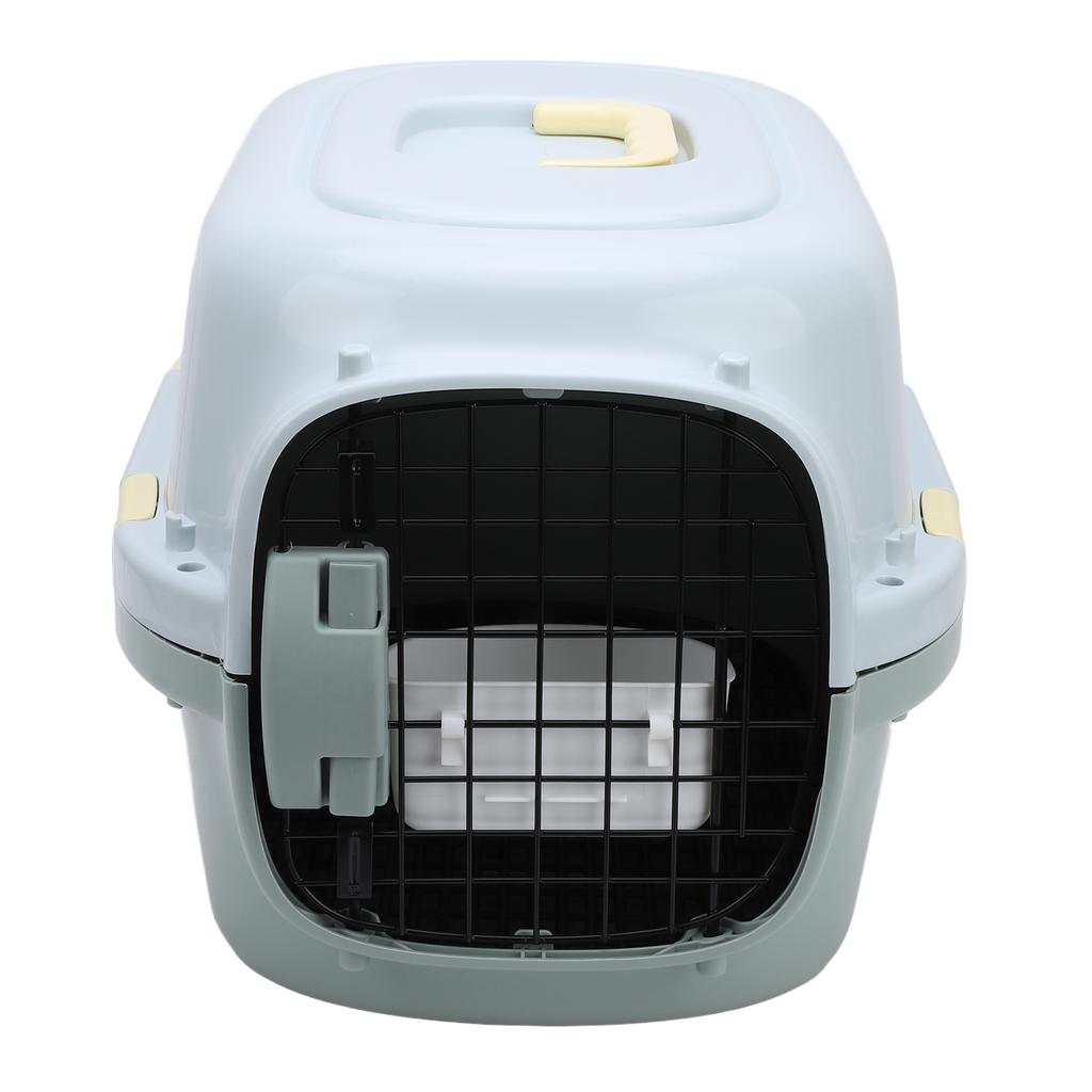 Cat Travel Carrier Large Space Lockable Door 4 Sides Ventilation Portable Hard Sided Dog Pet