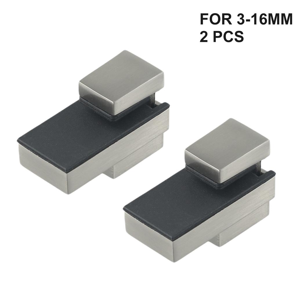 Klämmor Hyllkonsoler Tillbehör Justerbar Ersättning Rostfri Väggmonterad Zinklegering 2-pack Korrosionsskyddande