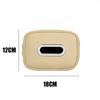 New Car Tissue Box Holder Microfiber Leather Car Center Console Armrest Napkin Box Sun Visor Backseat Tissue Case with Fix Strap