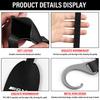 1/2pcs Leather Car Seat Back Hooks Portable Hanging Bag Rack For Mercedes Benz AMG W212 W205 W246 W177 W176 W213 GLC GLE GLS ML Welcome Laser Lamp
