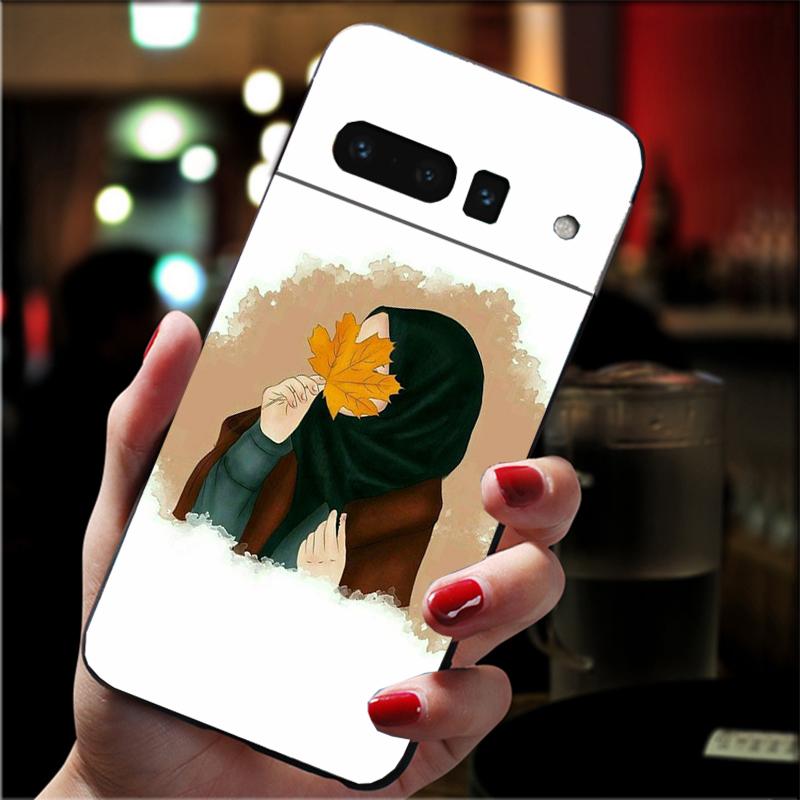 

Phone Case For Google Pixel 10 9 Pro XL 9A 8 7 6 Pro Pixel 8A 7A 6A Pixel 8 7 6 5 Hijab Aesthetic Muslim Girl Google Pixel 9a