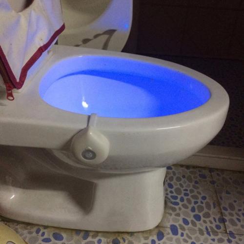 Led Lamp With Motion Sensor For Toilet - 8 Colors, Twilight Sensor, Automatic Switch