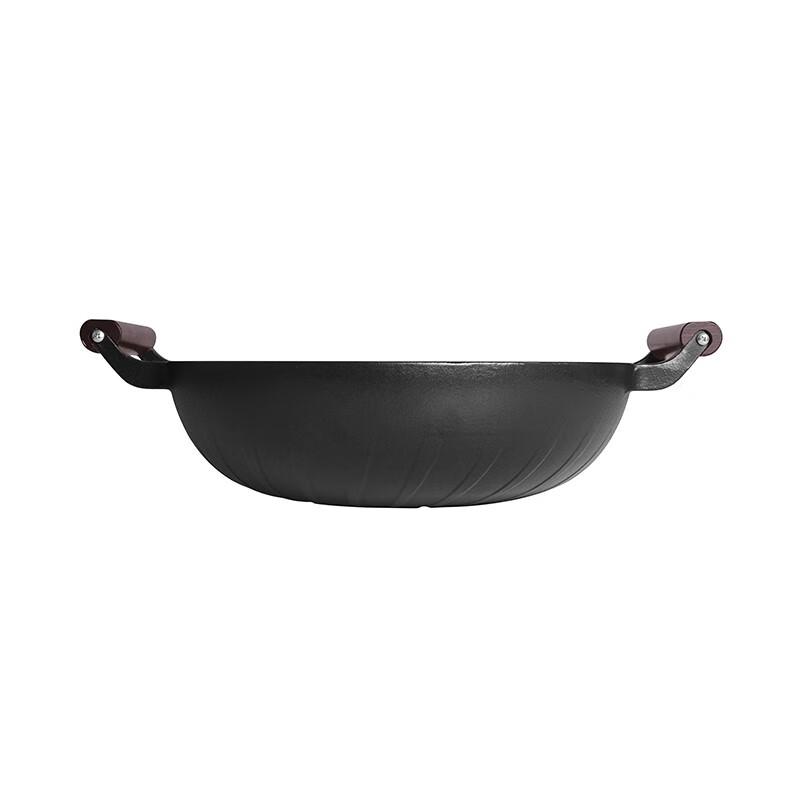 Jill May Whirlwind 32CM Cast Iron Double-Handle Wok