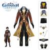 Zhongli Genshin Impact Cosplay Costume Halloween Fancy Dress Party Suit Adult
