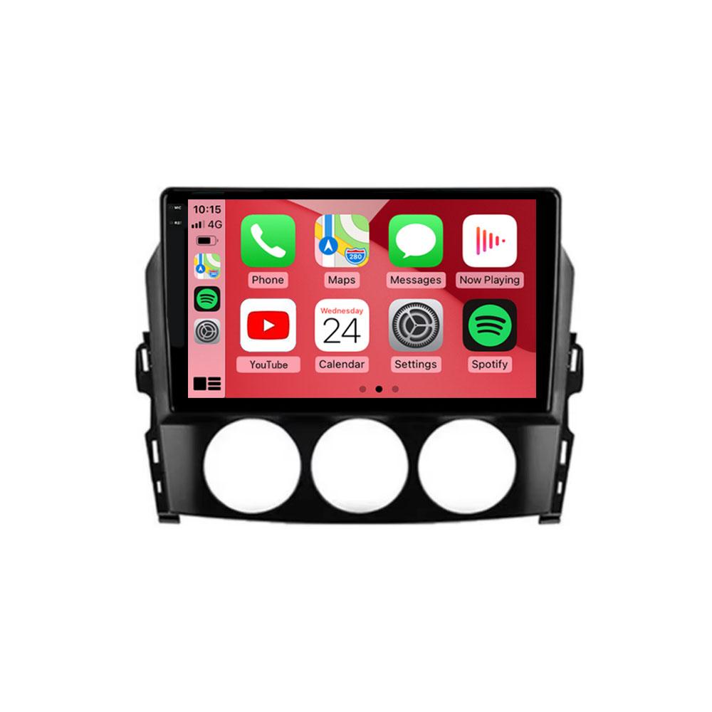 Car Radio Multimedia Navigation GPS Android 14 For Mazda MX-5 III 3 NC 2008-2015 Wireless Carplay Stereo Head Unit QLED Screen