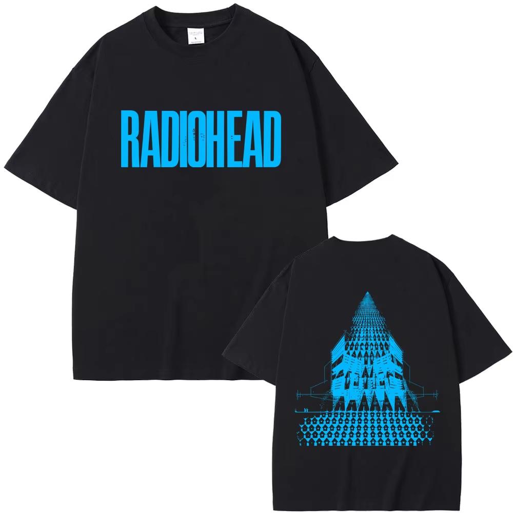 Radiohead Return To The Road Europatour T-Shirts Herren Damen Hip Hop Rock T-Shirt Männermode Übergroße T-Shirts Streetwear