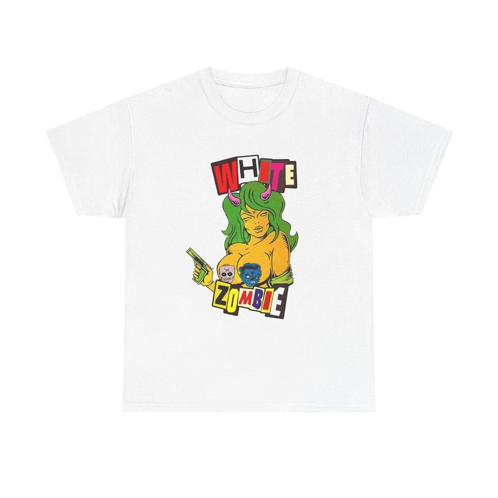 White Zombie Graphic T Shirt Vintage Merch Unisex Heavy Cotton Tee