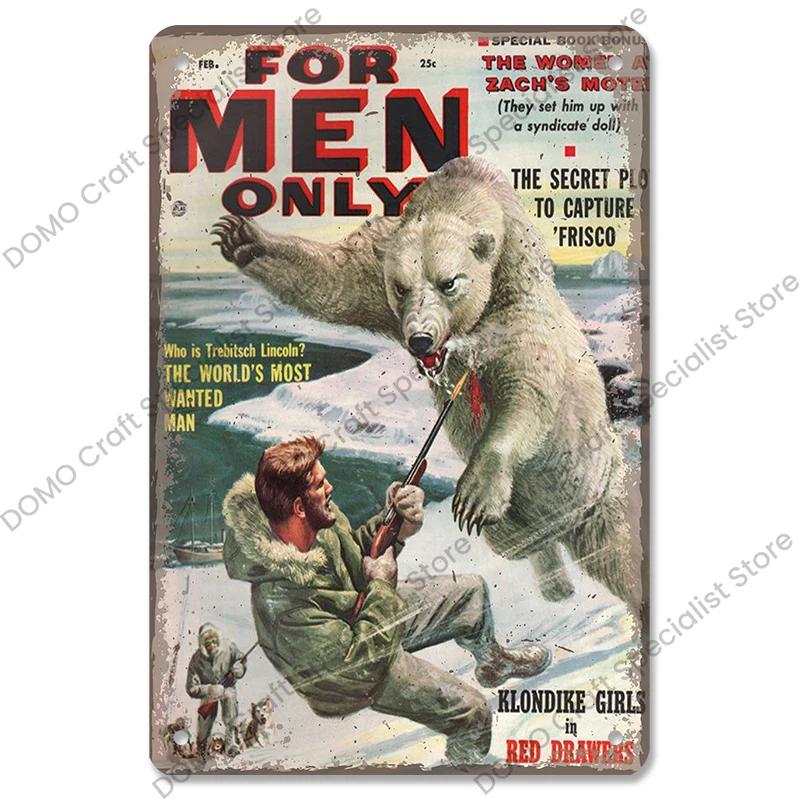 Hunting Poster Metal Plate Vintage Adventure Ranger Metal Tin Signs Retro Wall Decor Hunting Shop Tool House