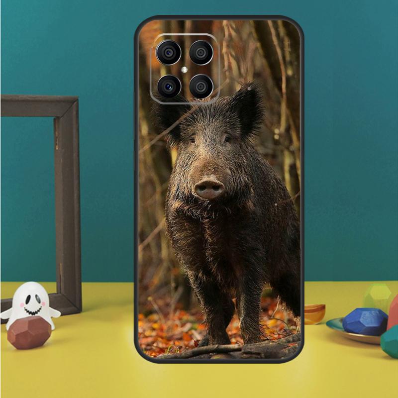 Wild Boar Pig Brown Case For Honor X9a X8a X8b X9b X9c X8 X9 50 70 90 Lite Honor 200 Lite Magic 7 5 6 Pro Cover