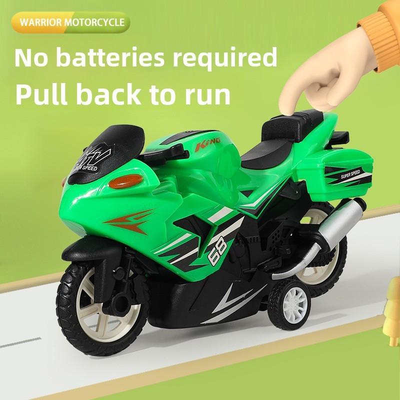 Police Motorcycle Simulation Children Toy Car Model For Kid Outdoor Play