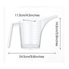 Easy Pour Measuring Cup with Funnel Spout Clear Plastic 1L Pastry Cake Making